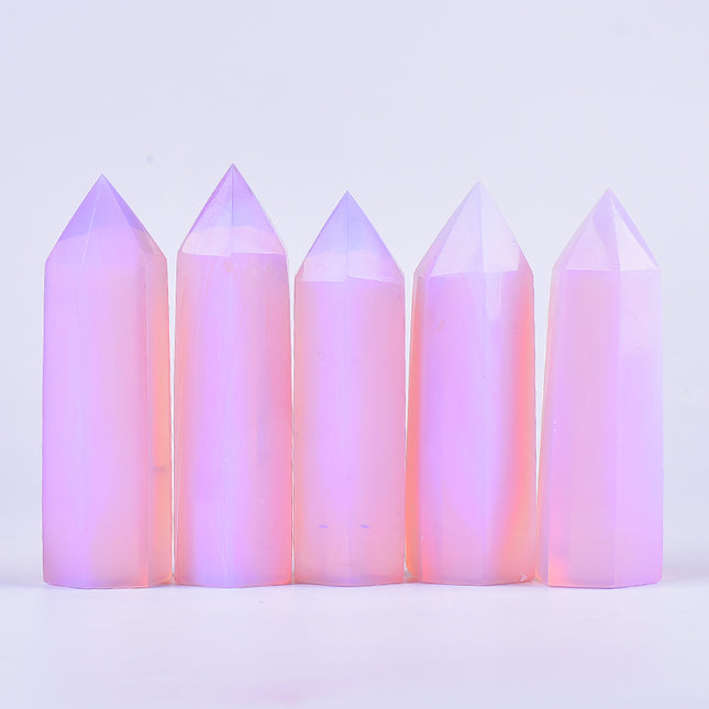 Crystal tower pink opalite towers