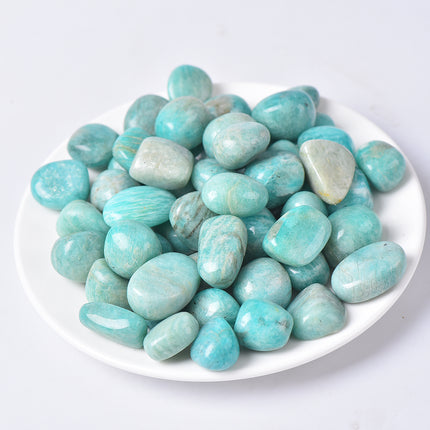 Natural Crystal Tumbles Amazonite Tumbles wholesale product photo 1 for B2B crystal buyers