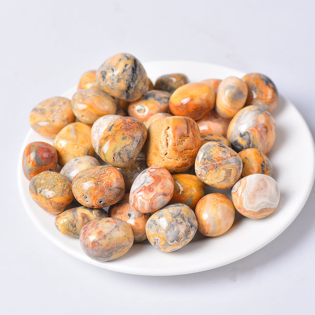 Crazy Agate tumbled stones
