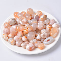 Flower Agate tumbled stones