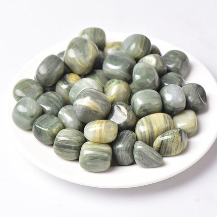 Green Rutilated Quartz Tumbled Stones