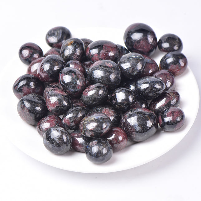 Crystal Tumbles Garnet With Astrophylite for wholesale price product photo 1 for crystal resellers