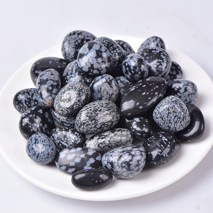 Snowflake Obsidian Tumbled Stones