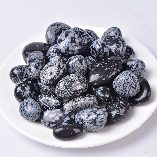 Snowflake Obsidian Tumbled Stones