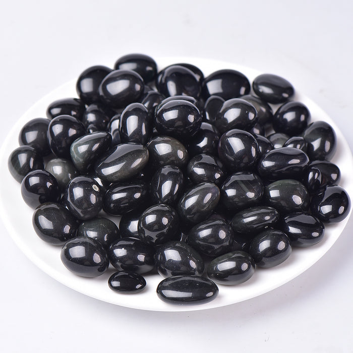 Natural Crystal Tumble Rainbow Obsidian Tumbles For Wholesale Price