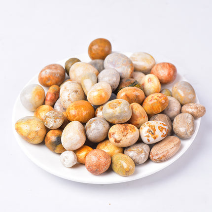 Crystal tumble Coral jade tumbles