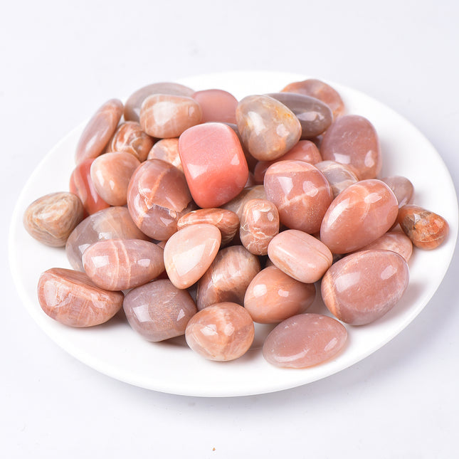 Peach Sunstone Tumbled Stones