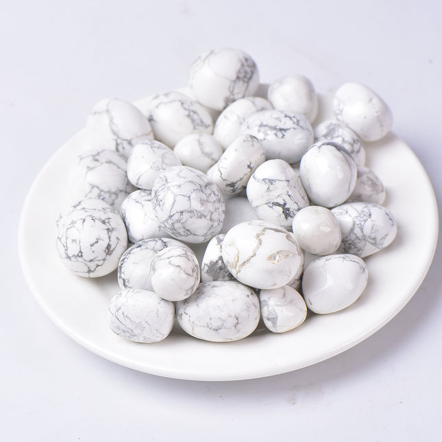 White Howlite Tumbled Stones