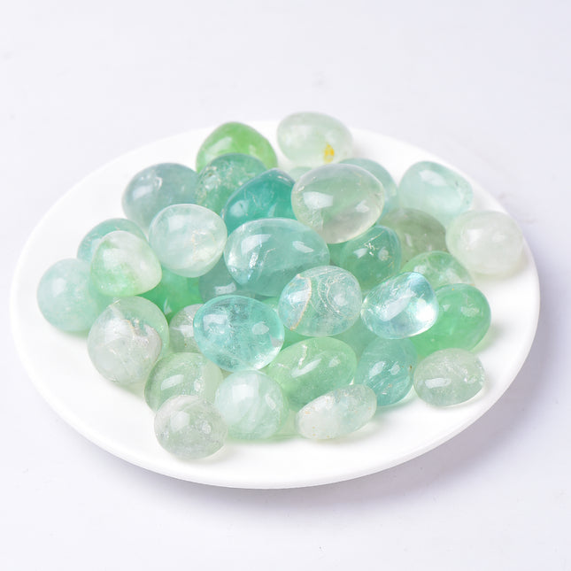 Green Fluorite Tumbled Stones