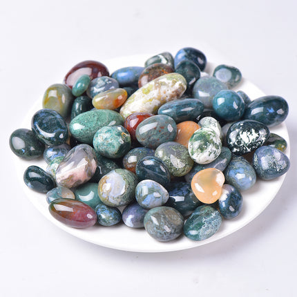 Moss Agate Tumbled Stones