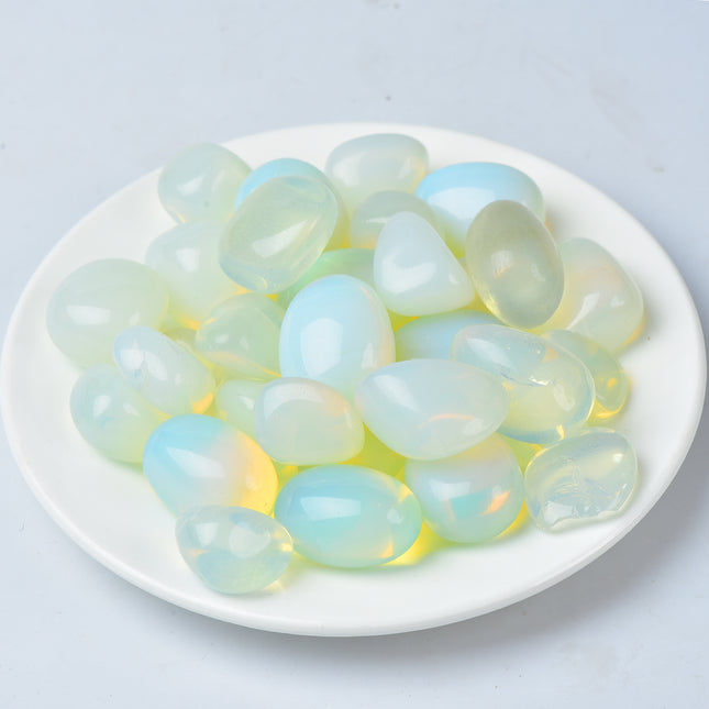 White Opalite Tumbled Stones
