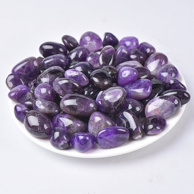 Dark Amethyst Tumbled Stones