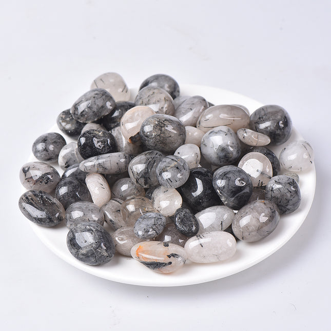 Crystal Tumble Black Tourmaline Tumbles wholesale product photo 1 for B2B crystal buyers