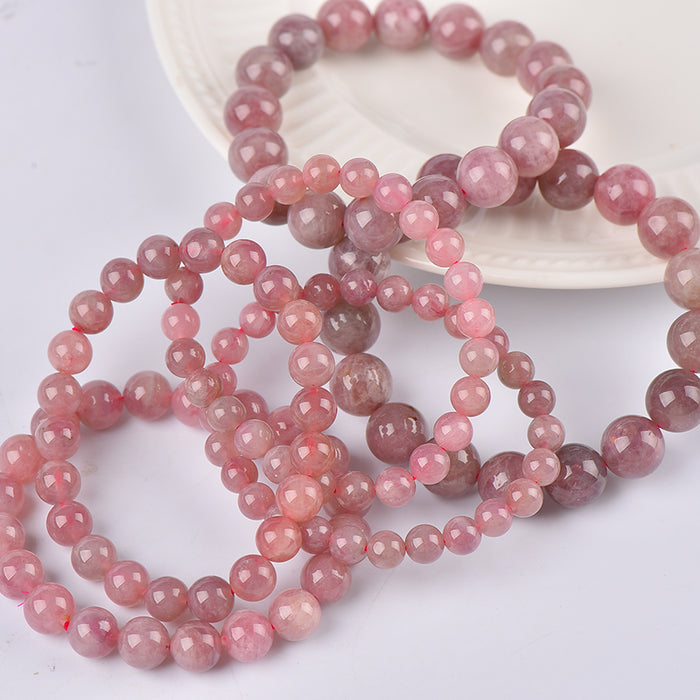 Crystal Bracelets Purple Rose Quartz Lavender Rose Quartz Bracelets For Wholesale Price
