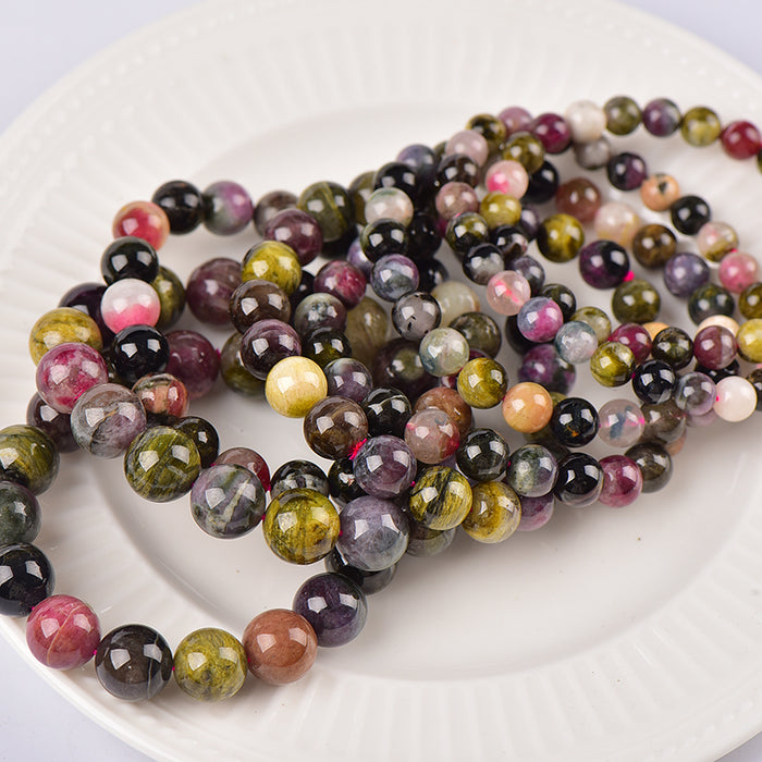 Crystal bracelet - rainbow tourmaline bracelet for wholesale price