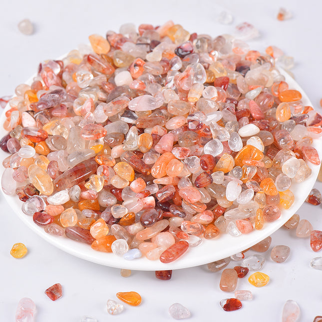 Fire Quartz and Golden Healer Quartz Chips