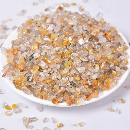 Golden Rutilated Quartz Chips