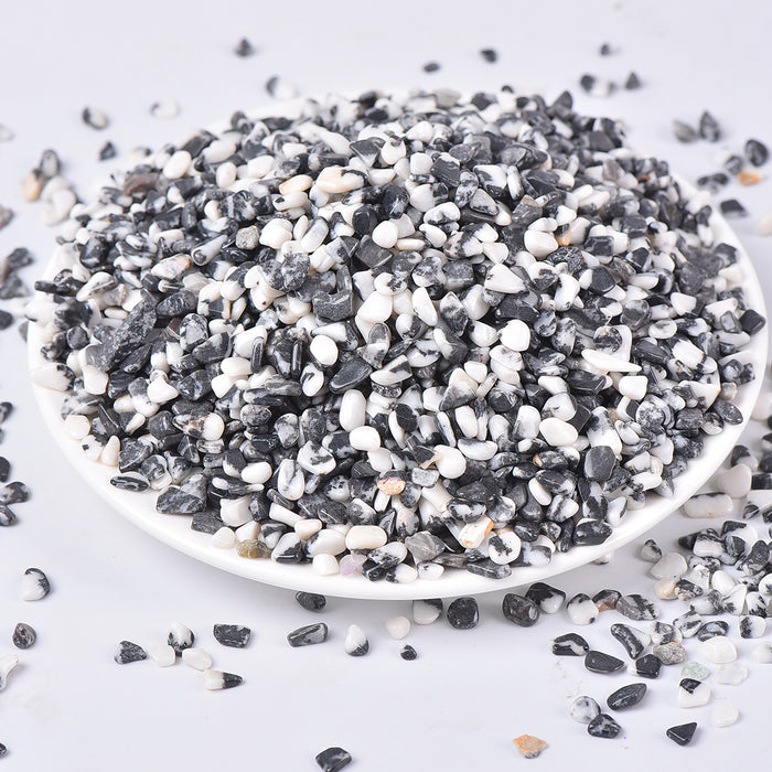 Crystal Chip Black Zebra Jasper Chips For Wholesale Price