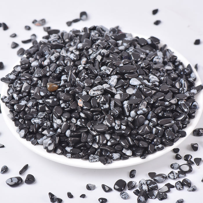 Crystal Chip Snowflake Obsidian Chips For Wholesale Price