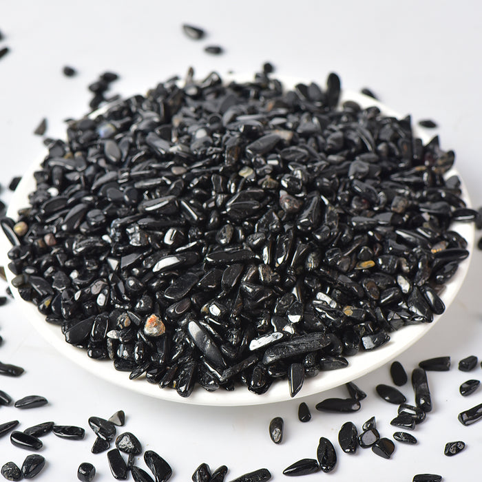Crystal Chip Black Obsidian Chips For Wholesale Price