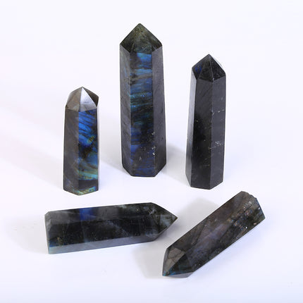 Crystal Tower Labradorite Small Tower And Big Tower wholesale product photo for B2B crystal buyers