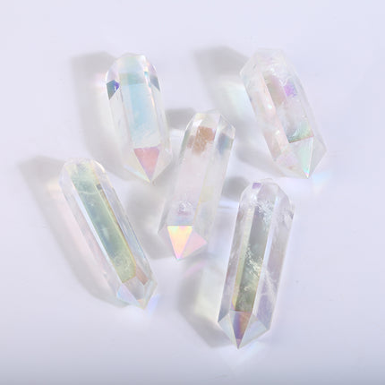 Angel Aura Clear Quartz Double-Point Tower
