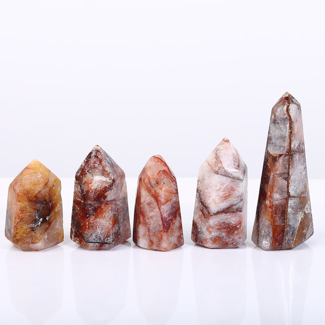 Crystal Tower Fire Quartz Tower From Madagascar wholesale product photo for B2B crystal buyers
