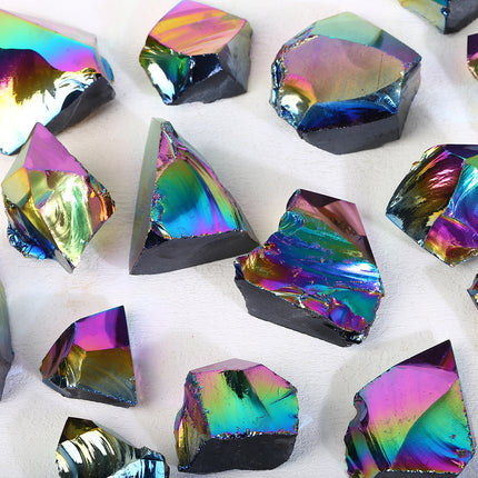 Crystal tower Aura obsidian raw points