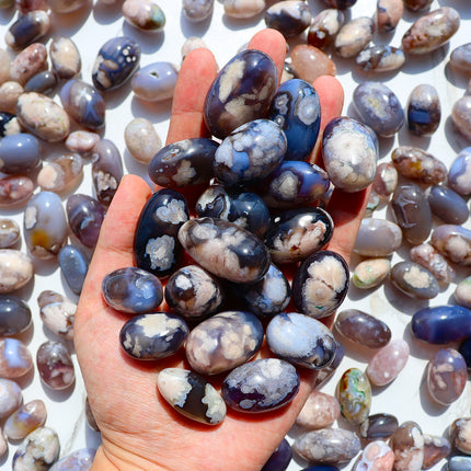 Flower Agate tumbled stones