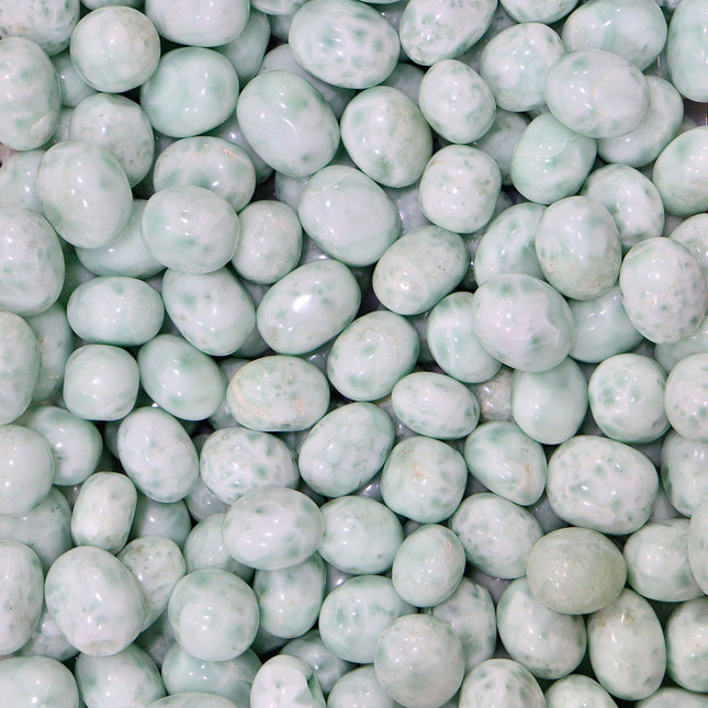 Crystal tumble Green angelite tumbles