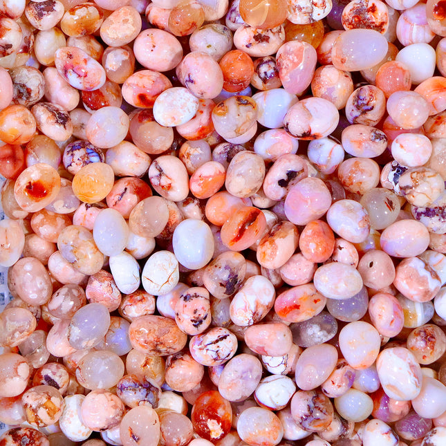 Flower Agate tumbled stones
