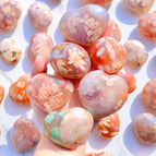 flower agate heart 500g