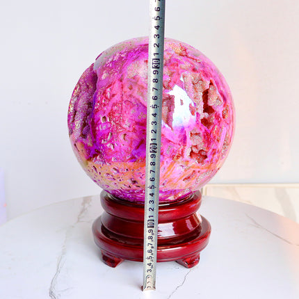 crystal big spheres aura sphalerite sphere wholesale for B2B supplier photo 2