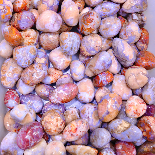 Flower Agate tumbled stones
