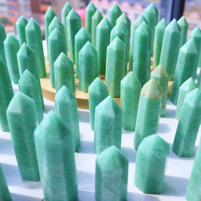crystal towers - amazonite towers wholesale for B2B supplier