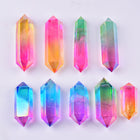 crystal tower two color of aura clear quartz double points wholesale for B2B supplier