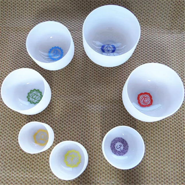 Crystal carving set quartz singing bowl