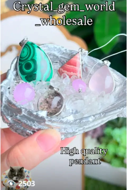 Close-up of high-quality wholesale crystal products
